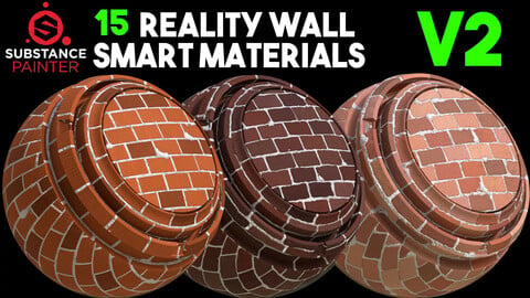 15 High Quality Wall Smart Materials V2 / .spsm
