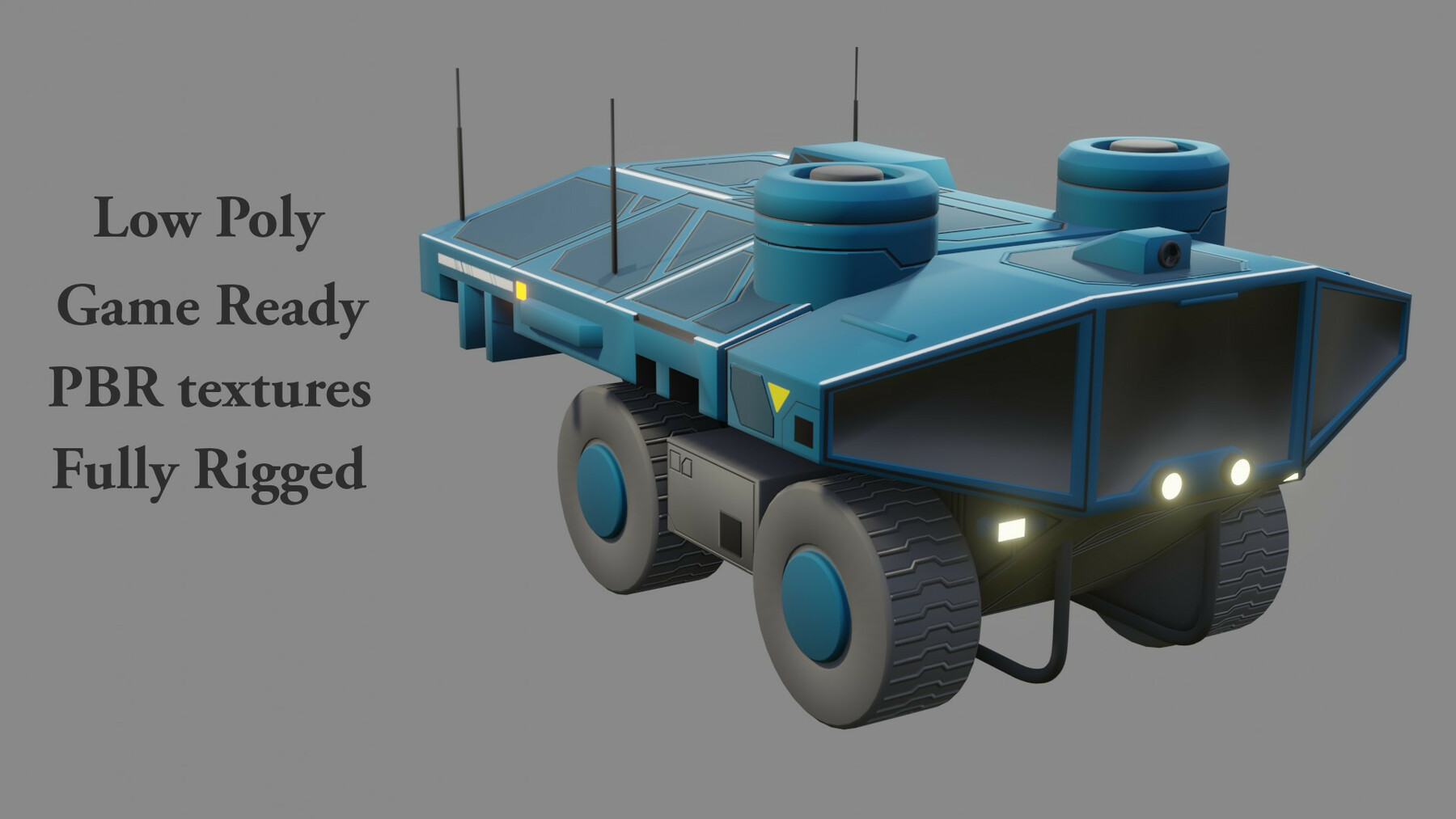 ArtStation - Sci-Fi Rover - Low Poly - Game Ready - PBR | Game Assets