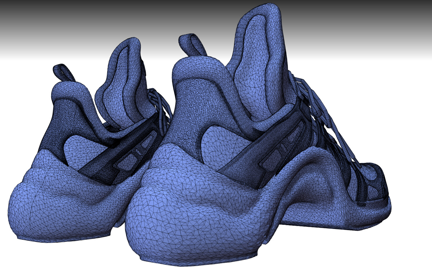 3D model Louis Vuitton LV Trainer 2 Sneakers VR / AR / low-poly