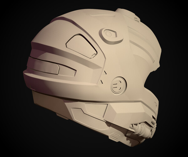 ArtStation - printable scifi halo CQB Helmet 3D print model (STL ...