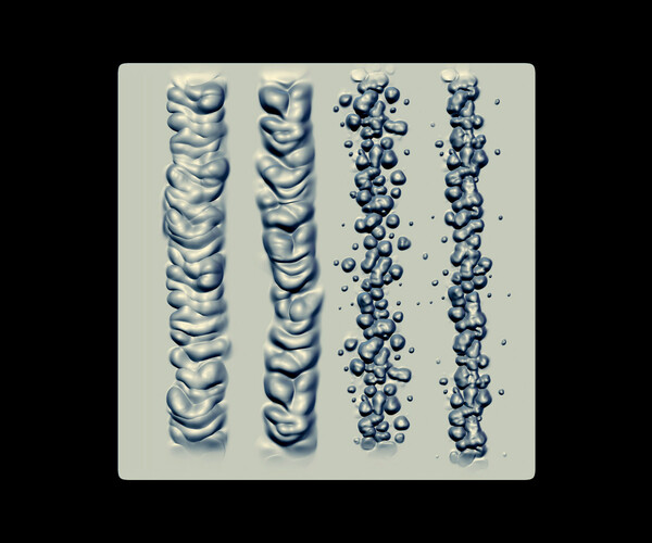 ArtStation Cutted metal and Welding Brushes for Zbrush (2019+) Part 2