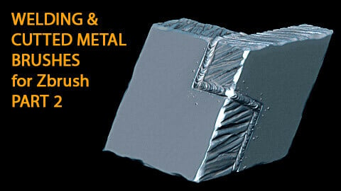 Cutted metal and Welding Brushes for Zbrush (2019+) Part 2
