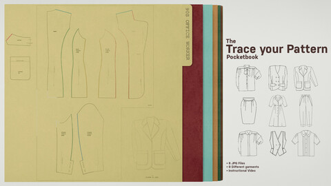 90s Office Worker - The Trace your Pattern Pocketbook