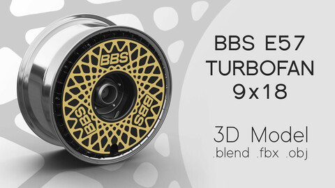 BBS E57 Turbofan Rim/Wheel 3D Model