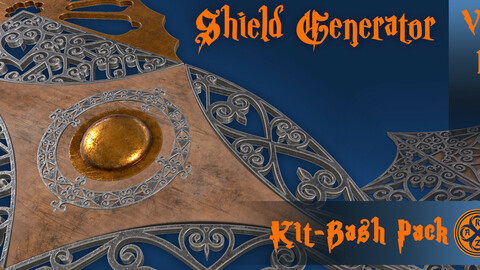 Shield Generator kit bash pack series - Vol 1