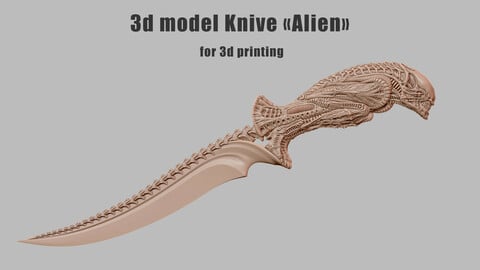 Knive «Alien» 3d model