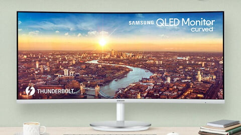 34-inch QLED curved monitor with Thunderbolt support C34J791