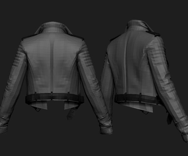 ArtStation - Leather Jacket - Basemesh | Resources