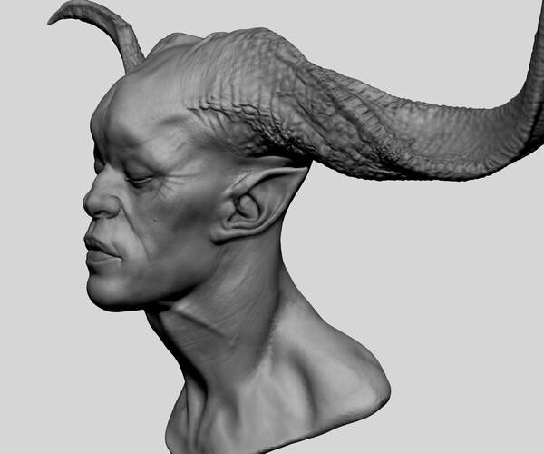 ArtStation - Fantasy Creature Head 08 | Resources