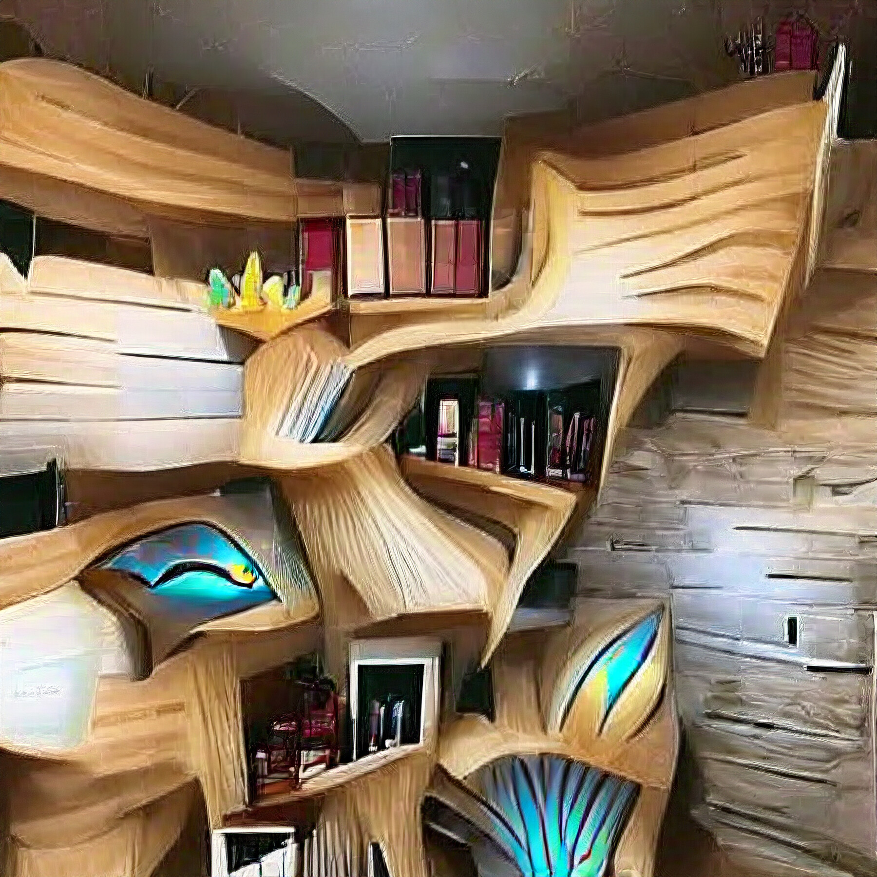 ArtStation Abstracted Fantasy Bookshelf Artworks