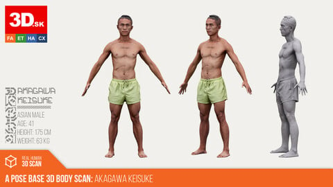 A Pose Base 3D Body Scan | Akagawa Keisuke