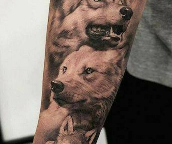 Mod The Sims  Wolf Tattoos