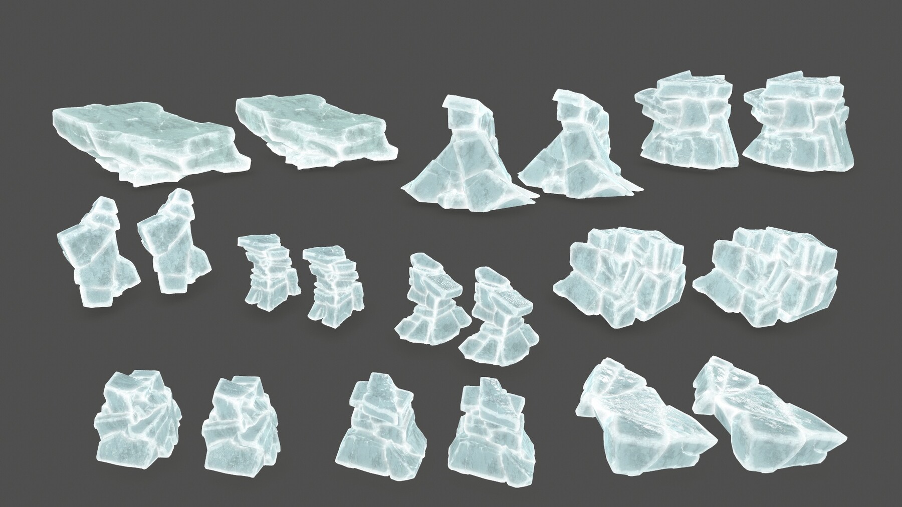 ArtStation - ice set | Game Assets