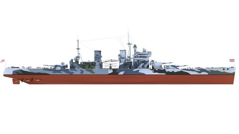HMS Prince of Wales - starboard side view