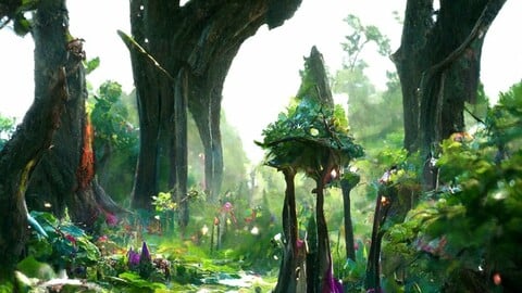 Fairy house in a fantasy land