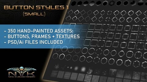 UI Pack - Button Styles #01 - Small