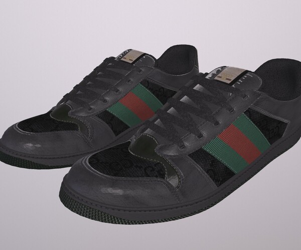 ArtStation - GUCCI SCREENER SHOES low-poly PBR | Game Assets