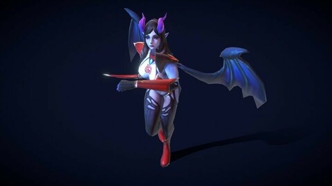 Fantasy Chess RPG Character - Succubus