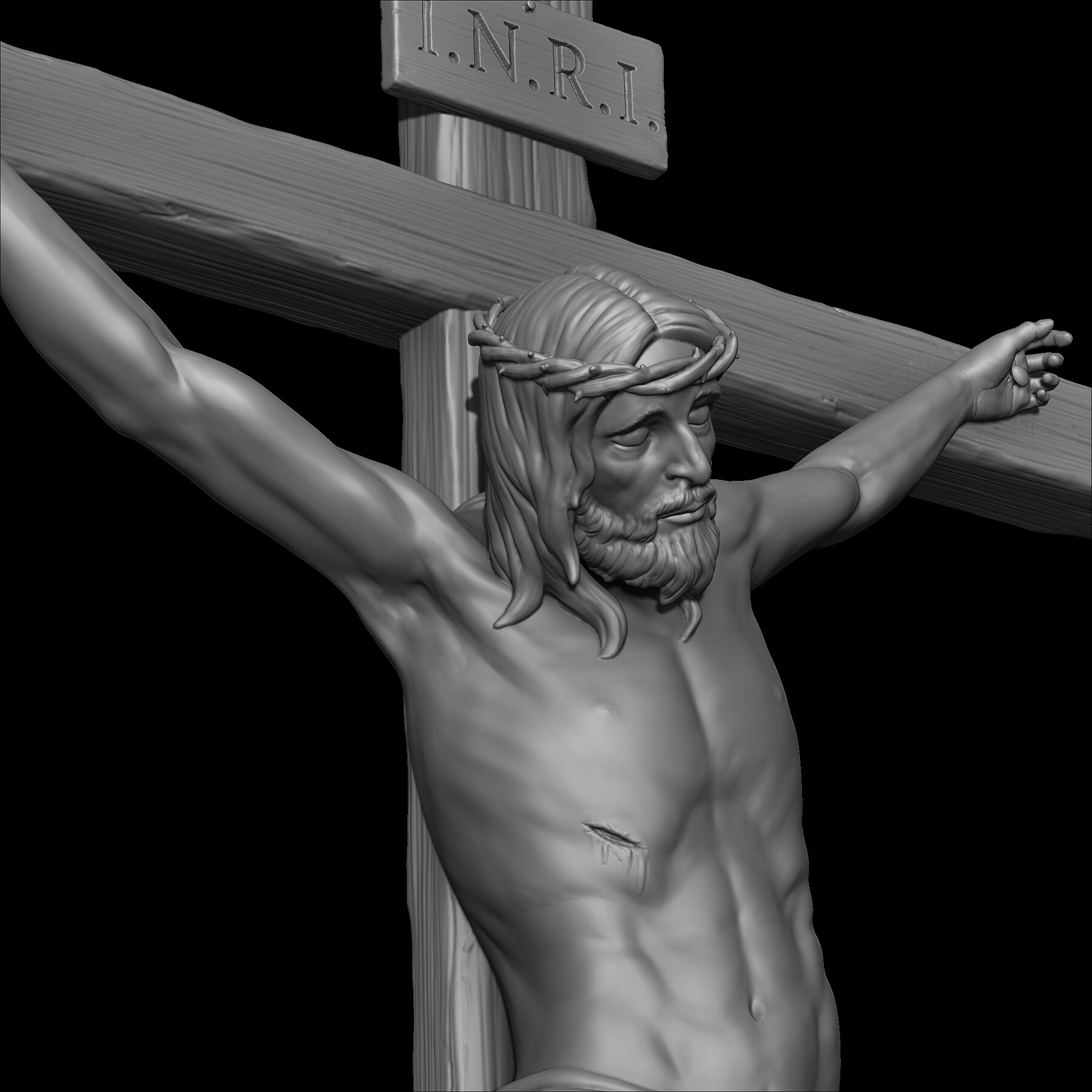 Jesus On The Cross   3D Model By RogerDS