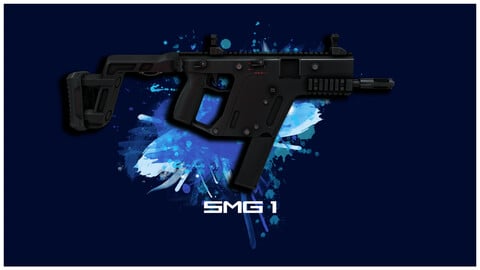 FPS Gun 4K - Smg 1