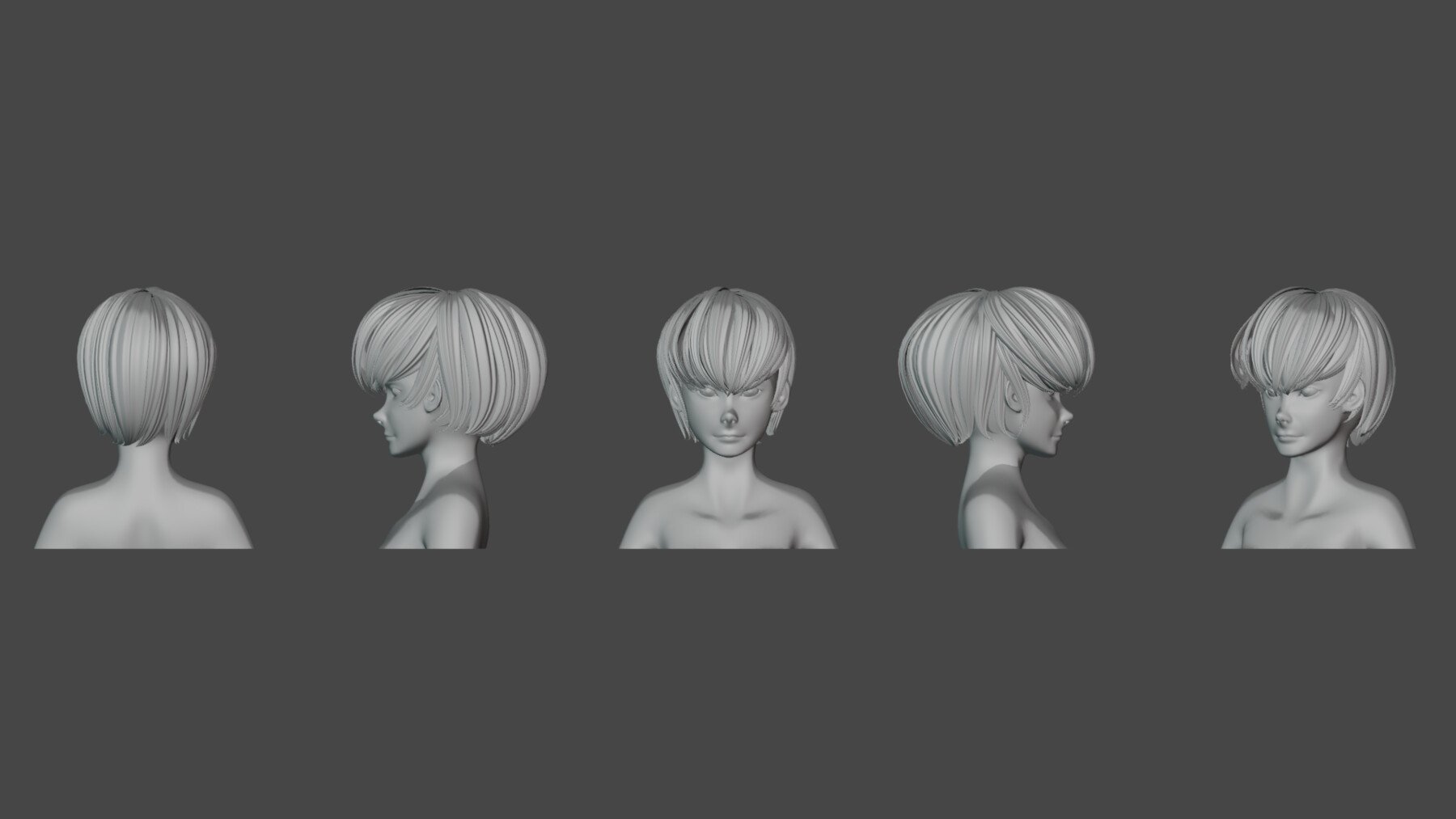 ArtStation - Hair pack 10 models | Resources