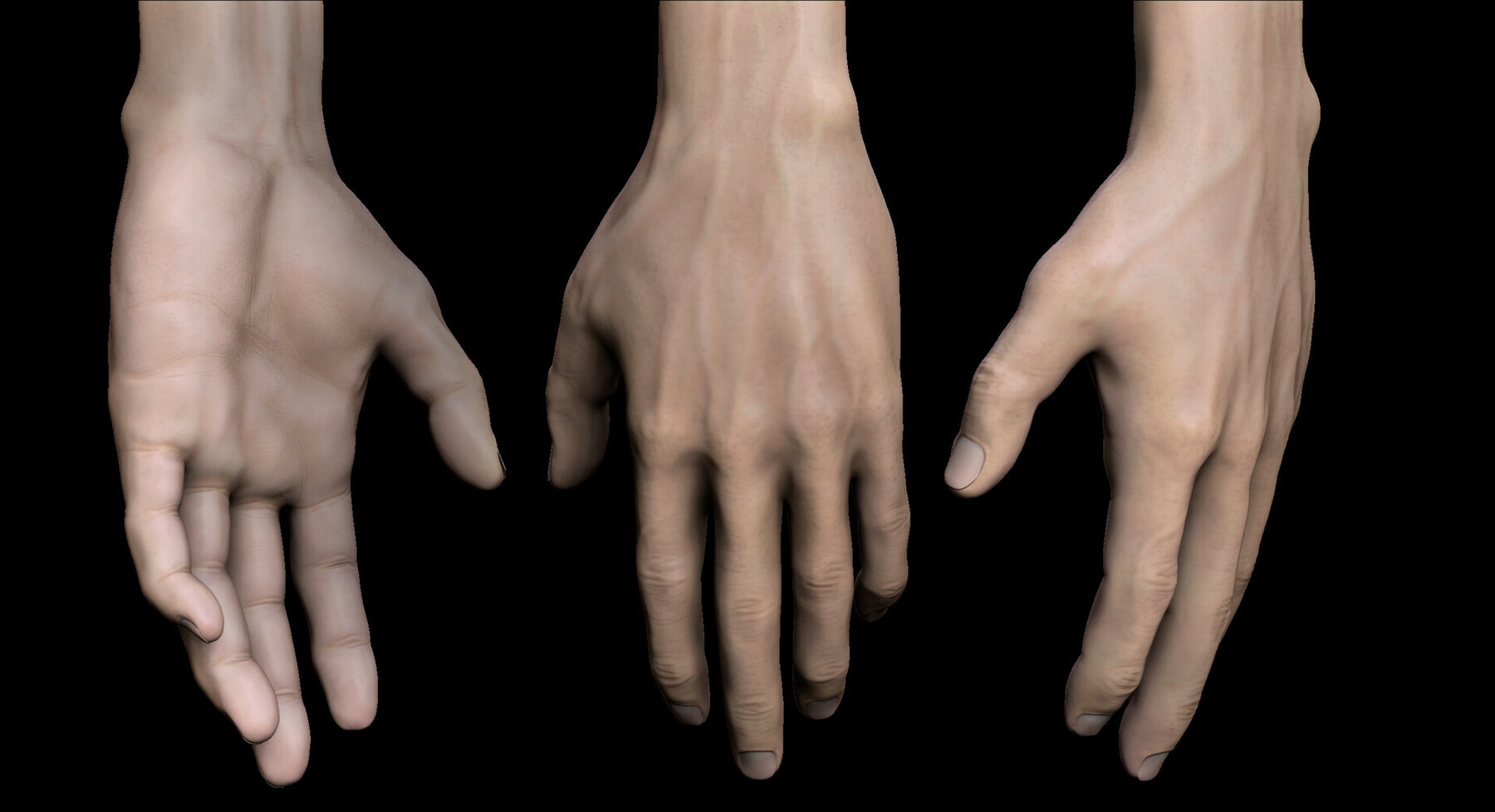 ArtStation   Realistic Hands | Game Assets