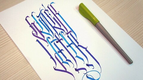 Future Gothic Calligraphy • Instagram Trend