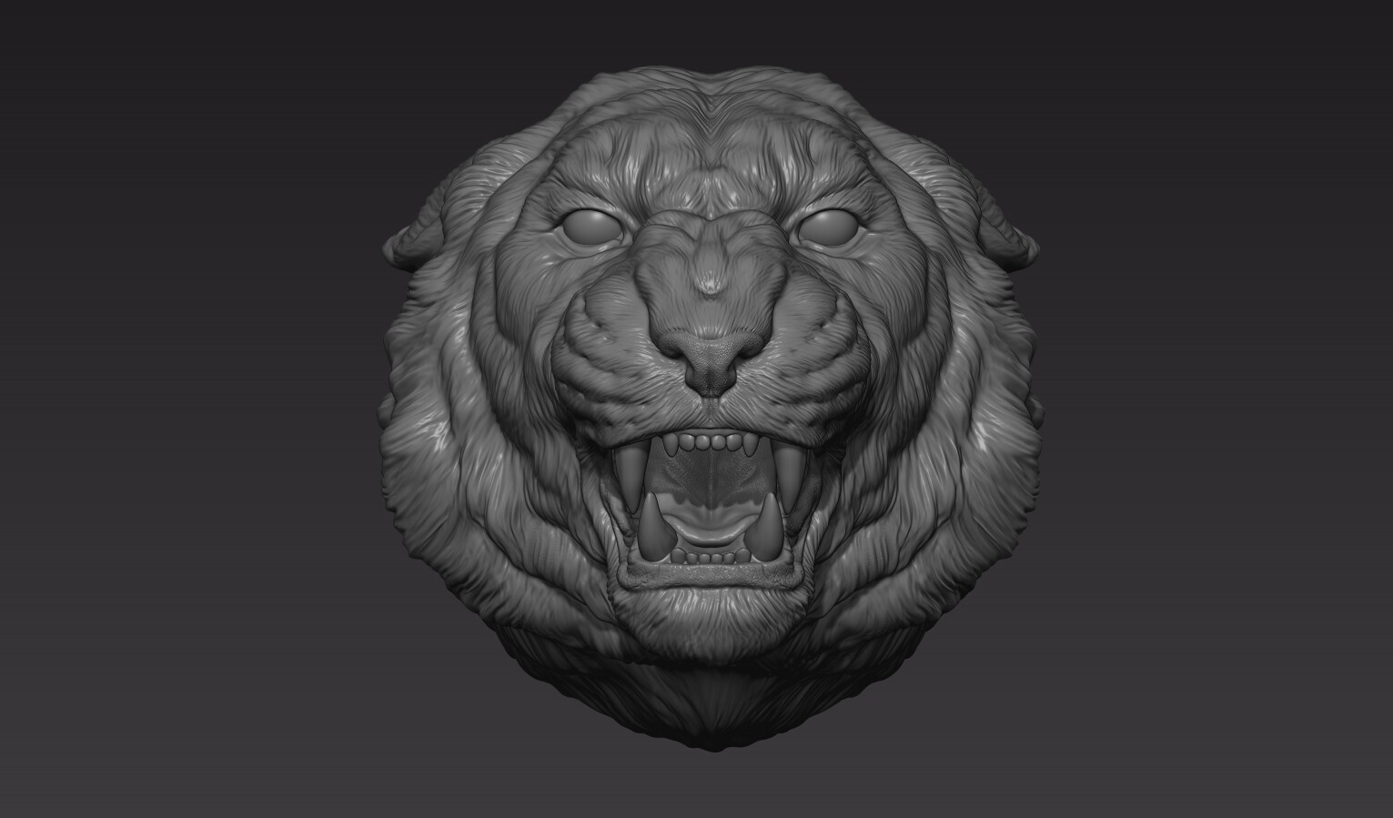 ArtStation - Tiger head roar | Resources