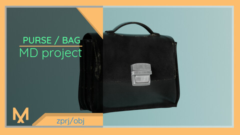PURSE / BAG  MD project + OBJ (Texture free)