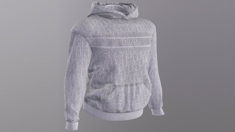 DIOR HOODIE low-poly PBR