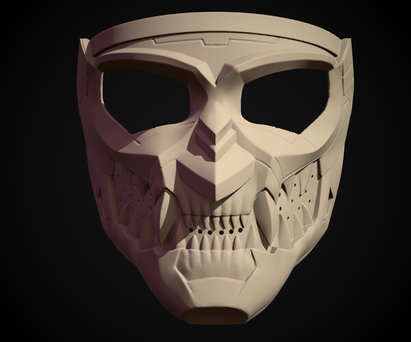STL file Neo Skull mask - cosplay sci-fi mask- digital stl file for  3D-printing 💀・Model to download and 3D print・Cults