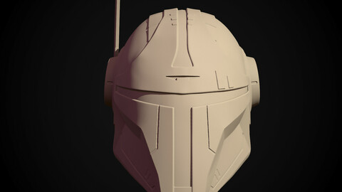 Printable mandalorian art helmet (STL)