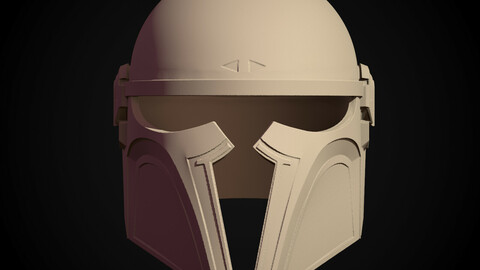 Printable mandalorian art helmet (STL)