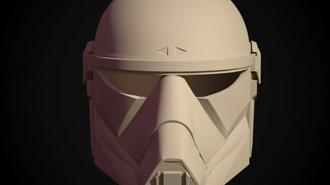 Printable mandalorian art helmet (STL)