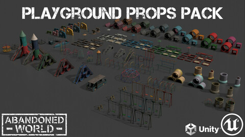 Playground Props Pack for UE4 & Unity