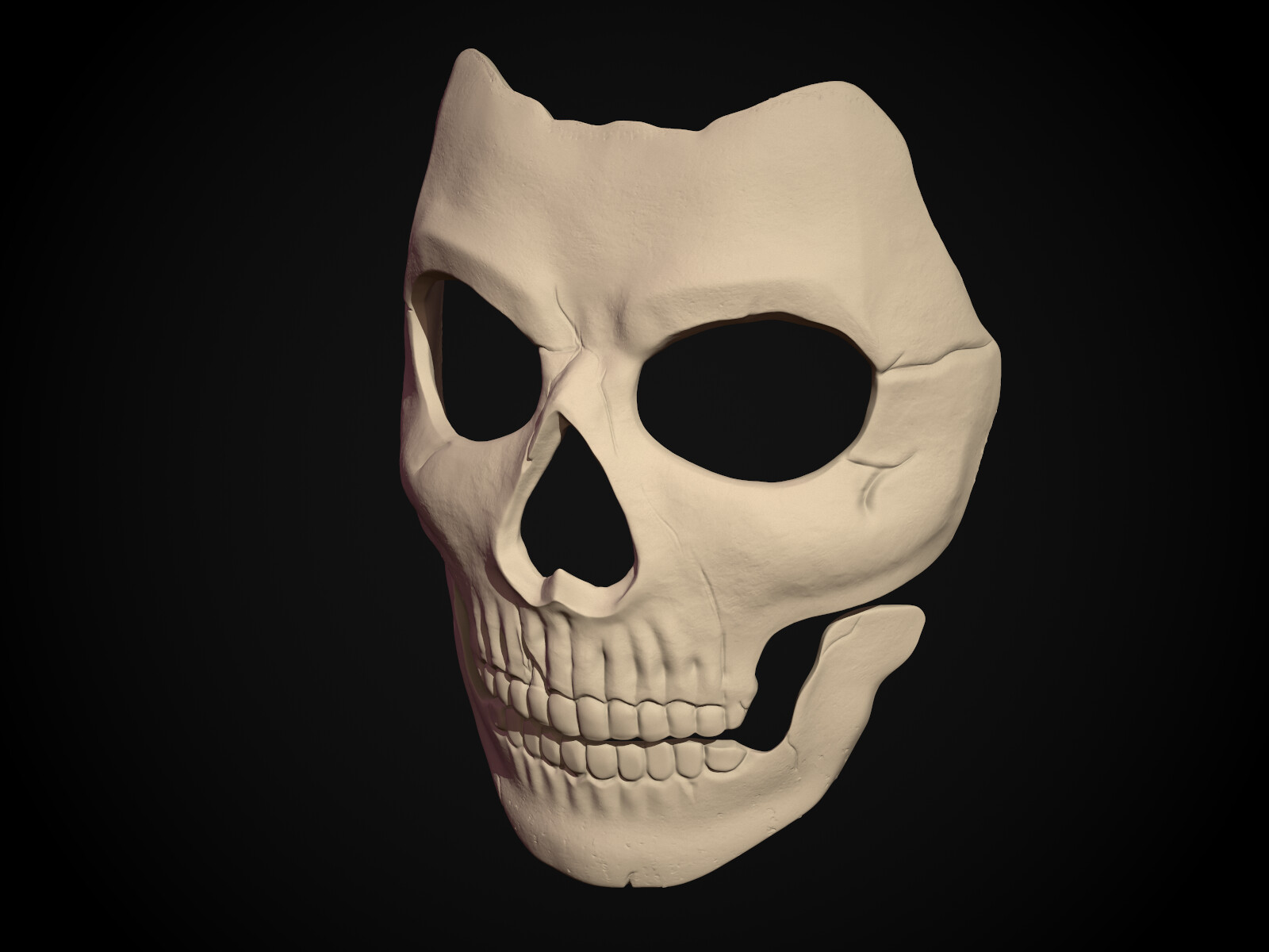 Landskab Ferie Udsigt ArtStation - Printable Skull Mask (STL) | Resources