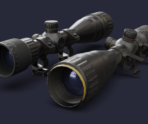 ArtStation - Sniper scope | Game Assets