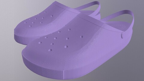 CROCS SLIPPER-SHOES low-poly PBR