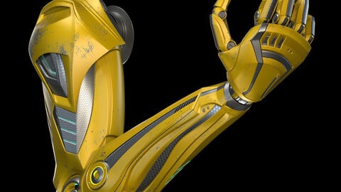 ROBOT MECH ARM - RIGGED 3D model