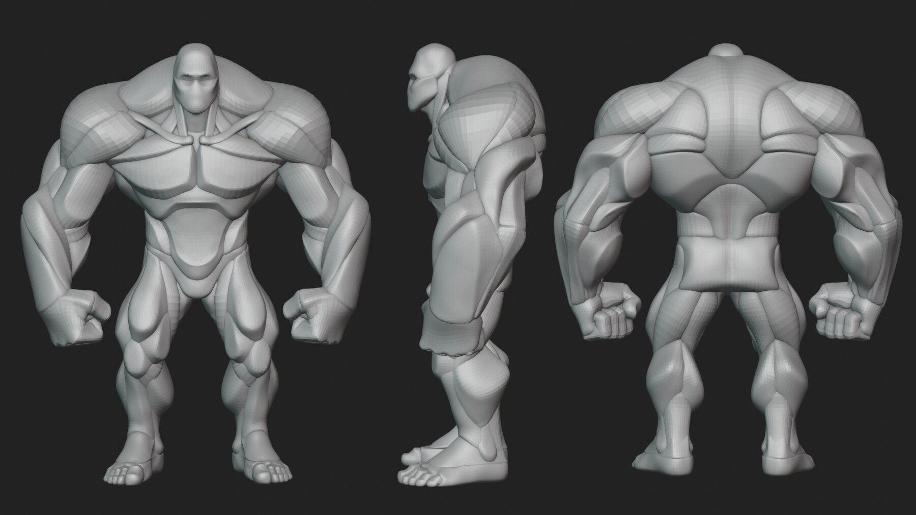 ArtStation - Super Hero Anatomy Blockout V2 | Resources