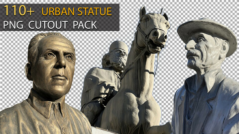 110+ Urban Statue Cutout Pack
