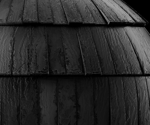ArtStation Roof Tile Materials 3 Wood Roofing By 3 color Pbr 4k