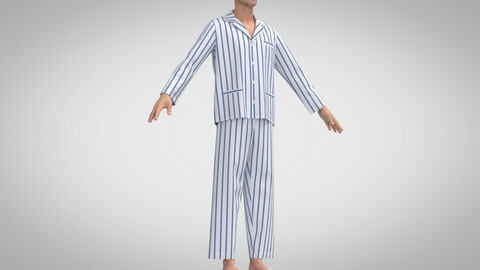 Hospital Clothing, Marvelous Designer, Clo3D +fbx, obj