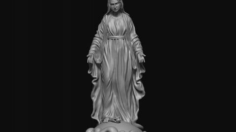 Saint Virgin Mary 3D print