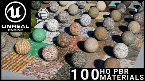 100 PBR Environment Materials - Unreal Engine 4