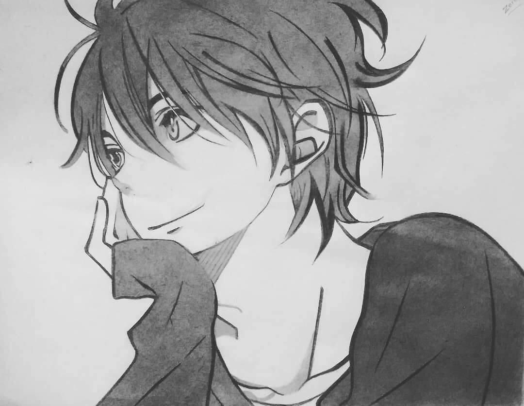 Anime boy  Anime boy smile, Anime smile, Anime drawings