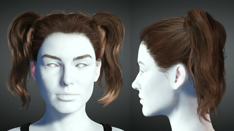 Realistic Female hair 5