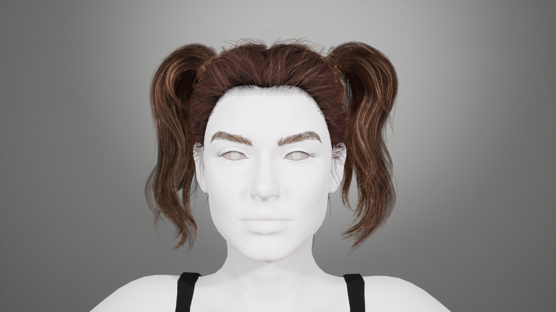 ArtStation - Realistic Female hair 5 | Game Assets
