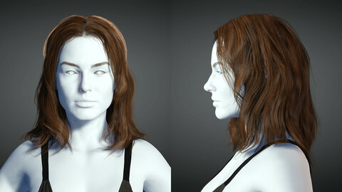 Realistic Female hair 11