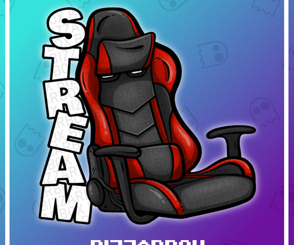 ArtStation Twitch Emote Bundle AFK Chair Stream Artworks